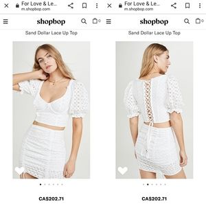 NWOT For love and Lemons Sand Dollar Lace …